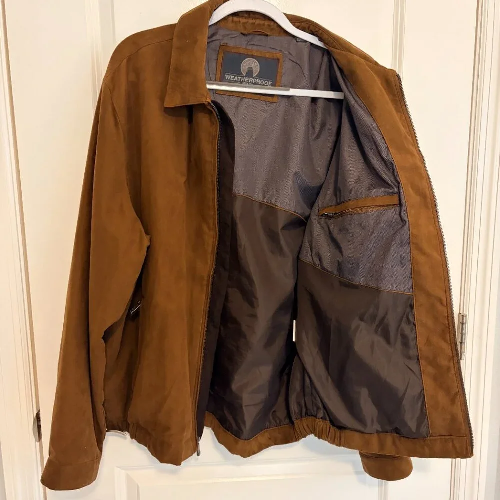 Weatherproof Faux Suede Jacket XL Brown